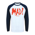 MAD! BASEBALL SHIRT (NAVY/WHITE)