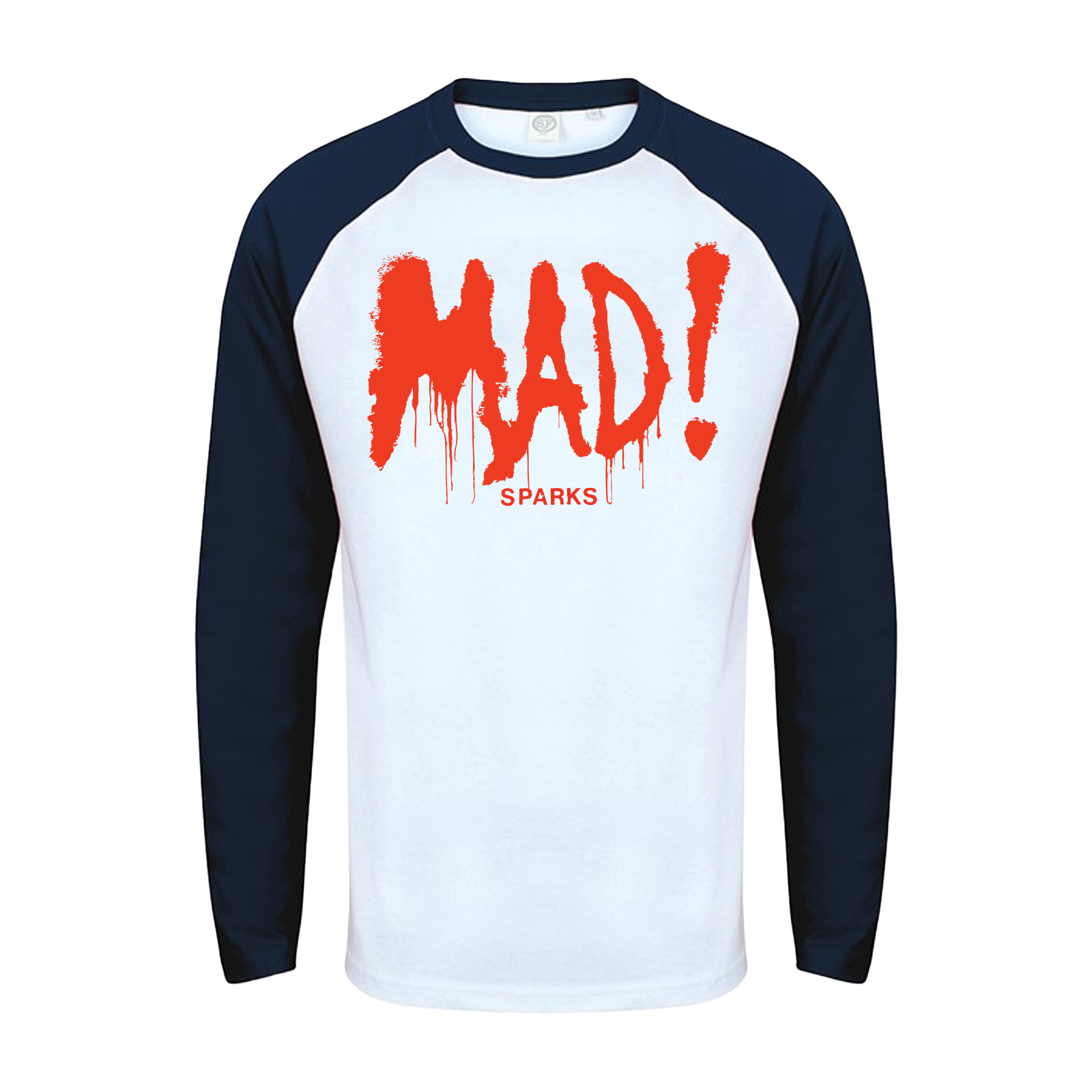 MAD! BASEBALL SHIRT (NAVY/WHITE)