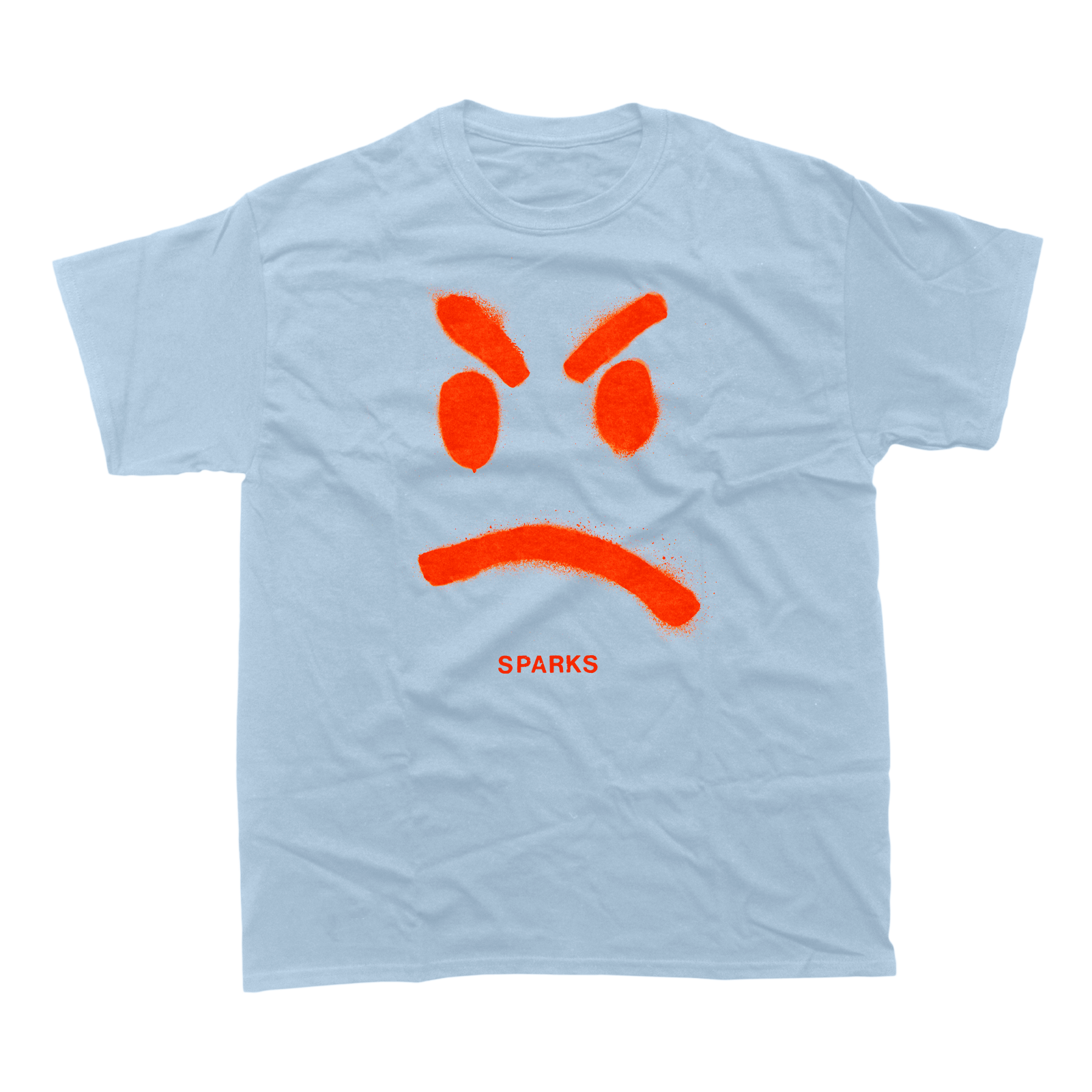 MAD! FROWN T-SHIRT (LIGHT BLUE)