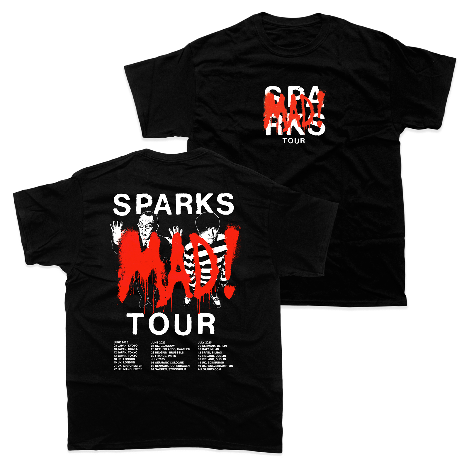 2025 MAD! TOUR T-SHIRT (BLACK)