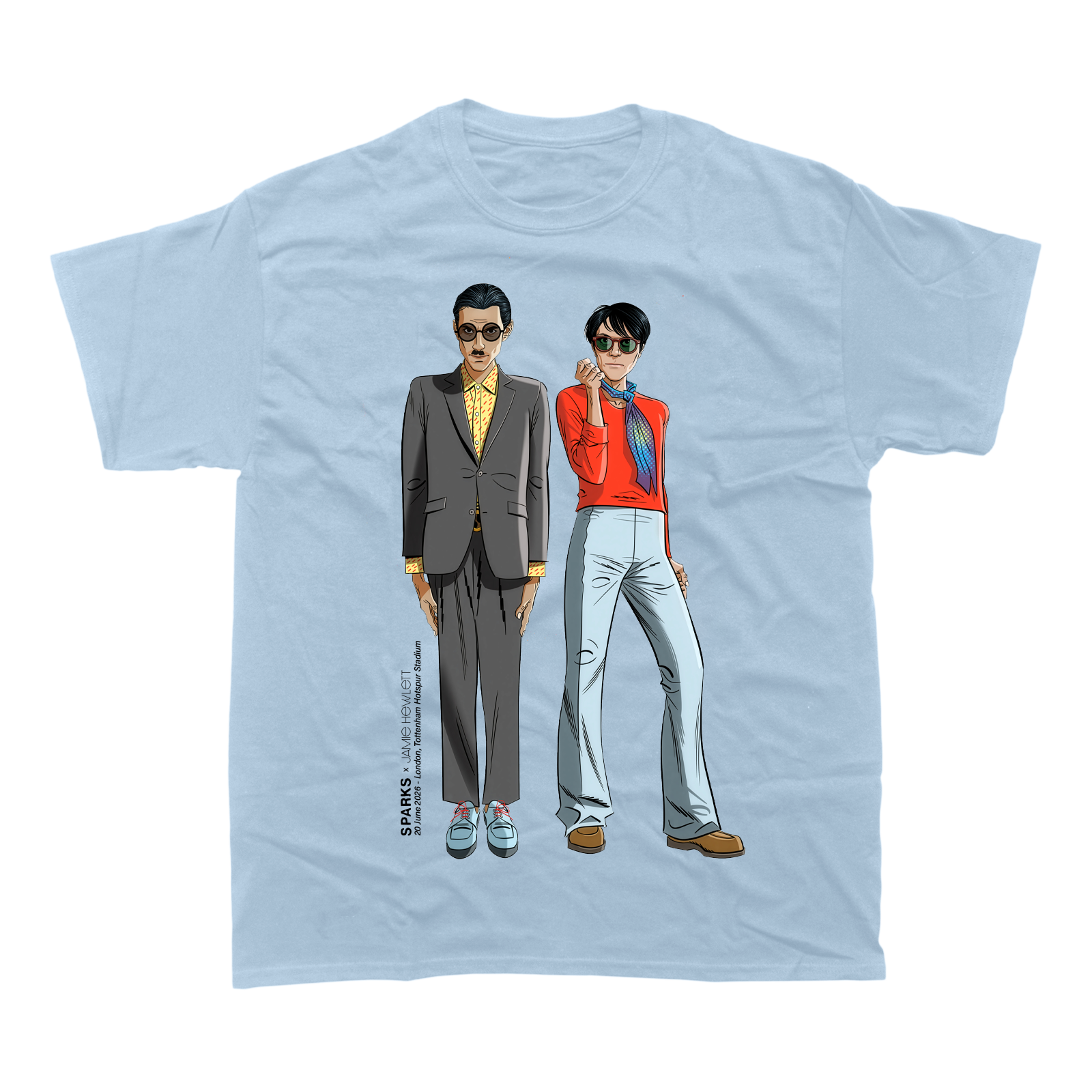 SPARKS X JAMIE HEWLETT T-SHIRT (LIGHT BLUE)